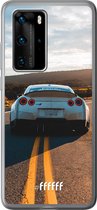 Huawei P40 Pro Hoesje Transparant TPU Case - Silver Sports Car #ffffff