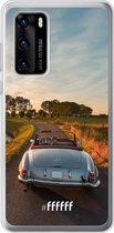 Huawei P40 Hoesje Transparant TPU Case - Oldtimer Mercedes #ffffff