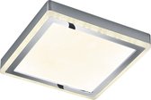 LED Plafondlamp - Plafondverlichting - Trion Slodan - 20W - Aanpasbare Kleur - Vierkant - Mat Wit - Kunststof