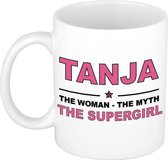 Tanja The woman, The myth the supergirl cadeau koffie mok / thee beker 300 ml