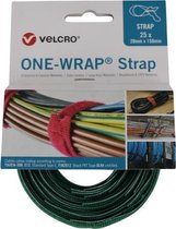 Velcro® ONE-WRAP® klittenband kabelbinder 20mm x 150mm Groen
