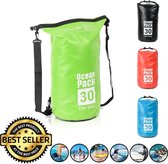 Decopatent® Waterdichte Tas - Dry bag - 30L - Ocean Pack - Dry Sack - Survival Outdoor Rugzak - Drybags - Boottas - Zeiltas -Groen