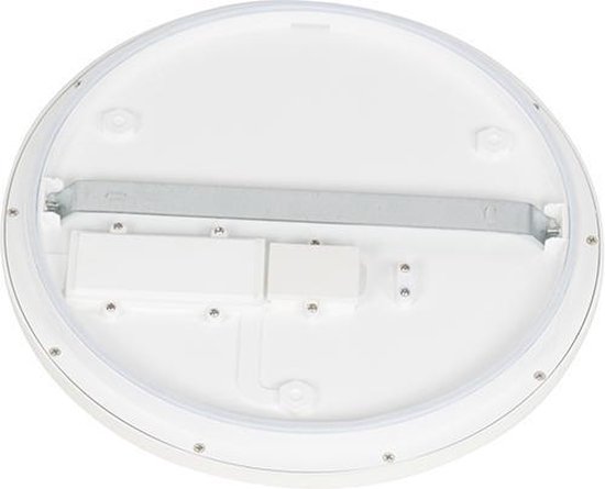 QAZQA steve - Moderne Dimbare LED Plafondlamp met Dimmer voor badkamer - 1 lichts - Ø 300 mm - Wit - Woonkamer | Slaapkamer | Keuken - QAZQA