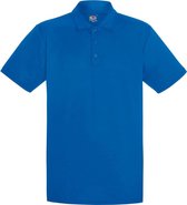 Fruit Of The Loom Heren Vochtafvoerend Poloshirt Korte Mouwen (Royaal Blauw)