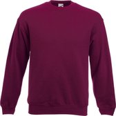 Fruit Of The Loom Heren Set-In Belcoro® garen Sweatshirt (Bordeaux)