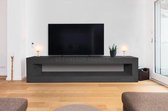 Betonlook TV-Meubel open vak | Black Steel | 200x40x40 cm (LxBxH) | Betonlook Fabriek | Beton ciré