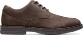 Clarks - Heren schoenen - Banning Plain - G - dark brown nub - maat 8,5