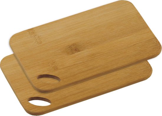 2x Bamboe houten snijplanken 14 x 22 cm - Keukenbenodigdheden -  Kookbenodigdheden -... | bol.com