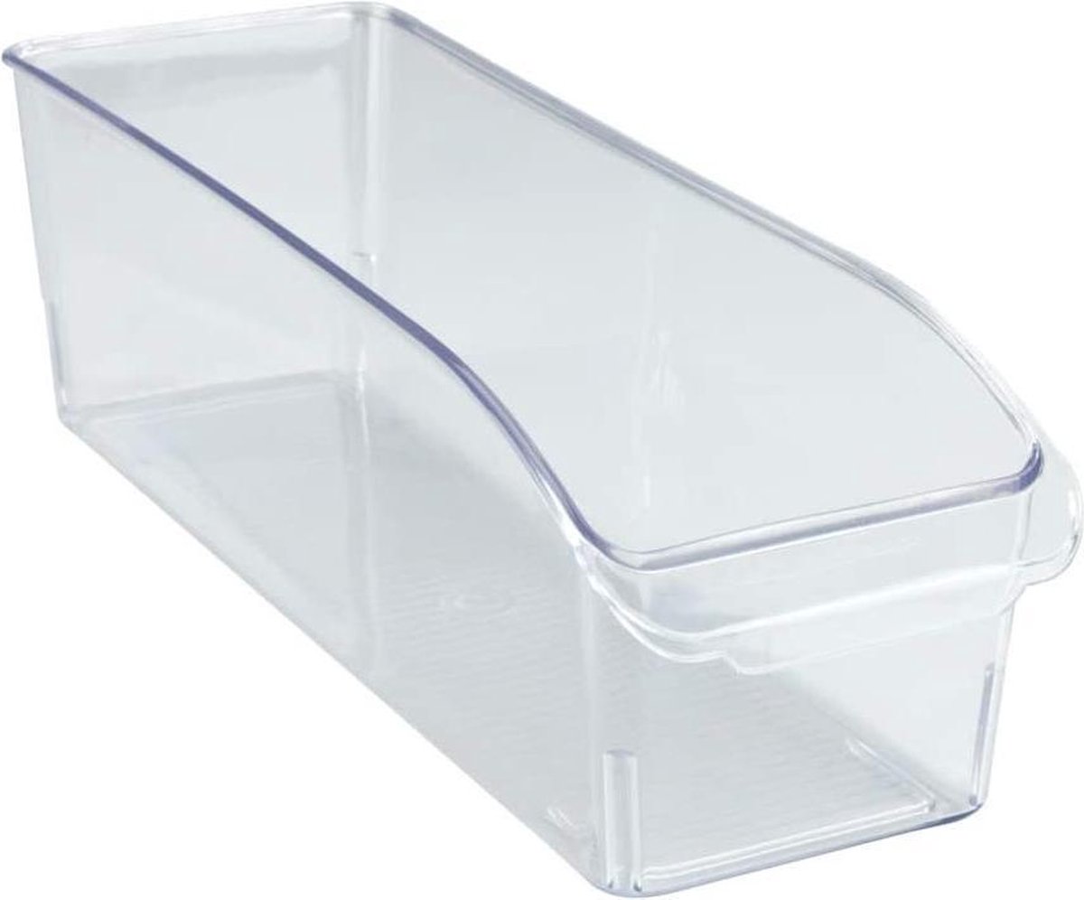 WENKO Koelkast-organizer S transparant kunststof 31x10x9,5cm - Koelkastbakje - Opbergbak Koelkast