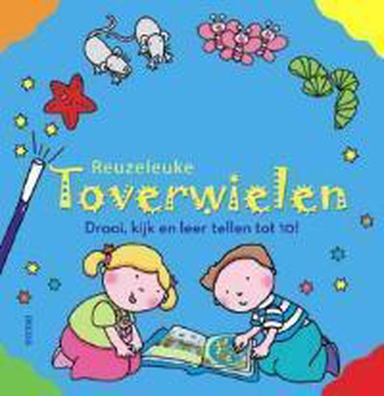 Cover van het boek 'Reuzeleuke toverwielen / Draai, kijk en leer tellen tot 10!'