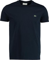 Lacoste Heren T-shirt - Navy Blue - Maat L