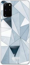 Samsung Galaxy S20+ Hoesje Transparant TPU Case - Mirrored Polygon #ffffff