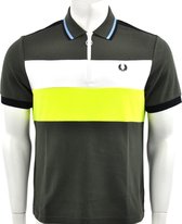 Fred Perry - Narifuri  Panelled Polo Shirt - Narifuri Polo - XXL - Groen