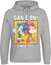 Sonic The Hedgehog Hoodie/trui -XL- Game On Since 1991 Grijs