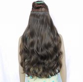 Clip In hair Extensions 1delig dik&vol 190gram donkerbruin