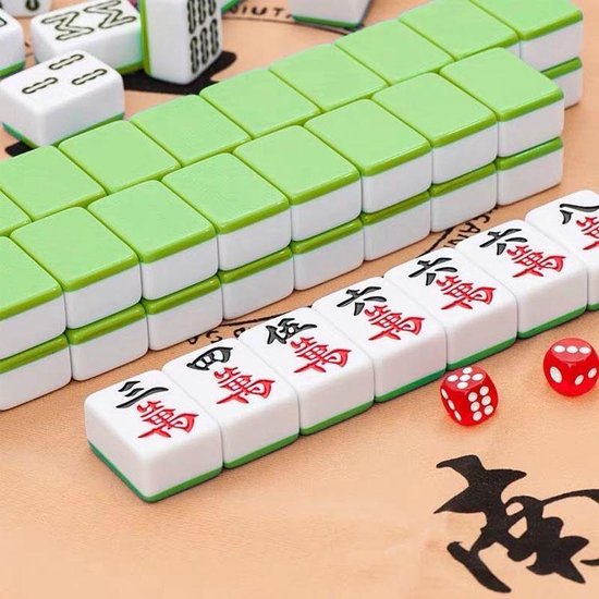 Thumbnail van een extra afbeelding van het spel 41mm XXL Top-kwaliteit Mahjong Acryl Majiang Set Tafel Spel