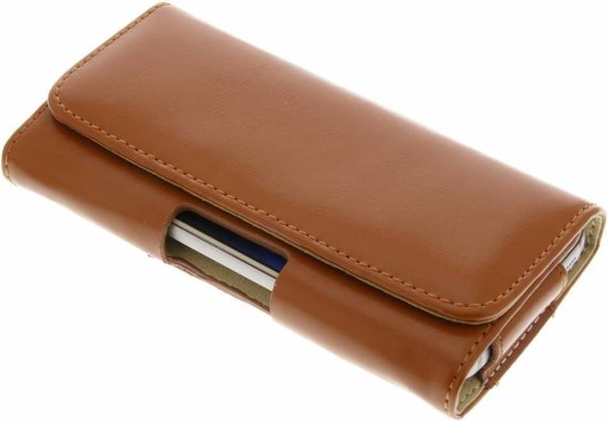 Smartphonehoesjes.nl - Universele kunstlederen broekriem hoes booktype model maat XL