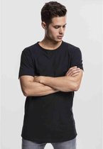 Urban Classics Heren Tshirt -S- Peached Shaped Long Zwart