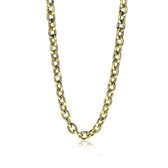 ZINZI Gold 14 karaat gouden fantasie collier 8,5mm breed 45cm ZGC192