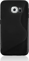 S Line Anti-slip Frosted TPU beschermings hoesje voor Samsung Galaxy S6 Edge / G925(zwart)