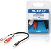Valueline VLAB22250B02 Stereo Audiokabel 3.5 Mm Male - 2x Rca Female 0.20 M Zwart