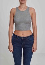 Urban Classics Crop top -S- Rib Grijs