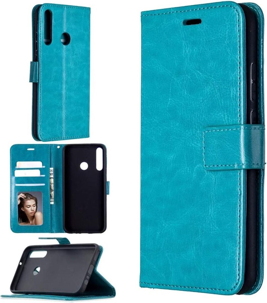 Huawei P40 Lite hoesje book case turquoise