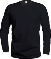 Zijden Heren Shirt Lange Mouw Zwart Medium - 100% Zijde