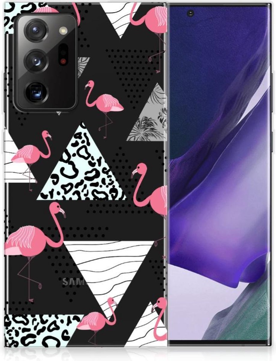 Samsung Galaxy Note20 Ultra TPU Hoesje Flamingo Triangle