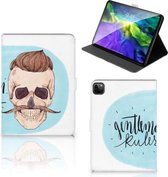 Tablethoes iPad Pro 11 (2020) Cover met Magneetsluiting Ontwerpen Gentleman Skull