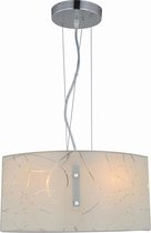 LED Hanglamp - Hangverlichting - Trion Spirilo - E27 Fitting - Rechthoek - Mat Wit - Aluminium - BSE