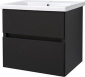 Best Design Quick Black Greeploos meubel onderkast en wastafel 65 cm mat zwart