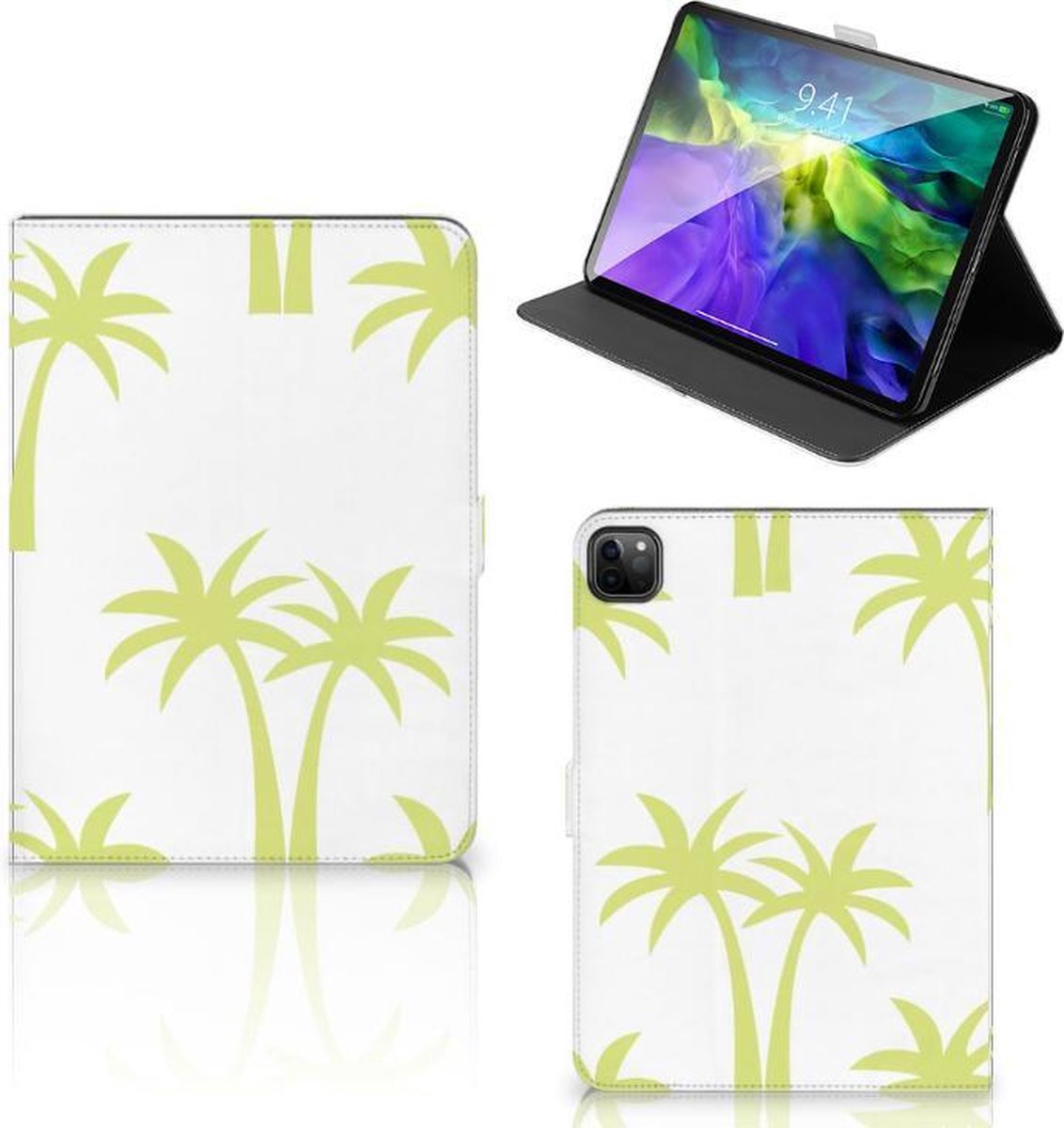 iPad Pro 11 2020/2021/2022 Tablet Cover Palmtrees op Prijzenvolger.com