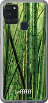 Samsung Galaxy A21s Hoesje Transparant TPU Case - Bamboo #ffffff