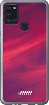 Samsung Galaxy A21s Hoesje Transparant TPU Case - Red Skyline #ffffff