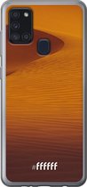 Samsung Galaxy A21s Hoesje Transparant TPU Case - Sand Dunes #ffffff
