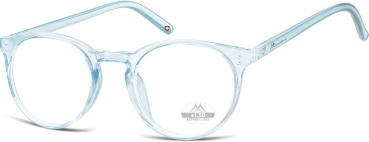 Montana Leesbril Hmr55A Blauw/transparant Sterkte +3.50