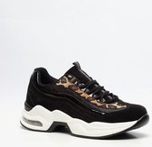 Blue Box dad sneakers voor dames - Zwart - Maat 38