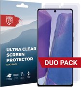 Rosso Screen Protector Ultra Clear Duo Pack Geschikt voor Samsung Galaxy Note 20 | Folie | 2 Stuks