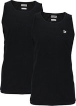 2-Pack Donnay Muscle shirt - Tanktop - Sportshirt - Heren - maat L - Zwart (020)