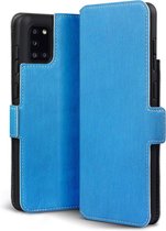 Qubits - slim wallet hoes - Geschikt voor Samsung Galaxy A31 - Lichtblauw