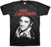 Elvis Presley Heren Tshirt -S- Viva Las Vegas Zwart
