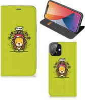 Flipcover Geschikt voor iPhone 12 | Geschikt voor iPhone 12 Pro Smartphone Hoesje Doggy Biscuit