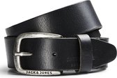 Jack & Jones JacPaul Riem Zwart Leer Zilveren Gesp - 85