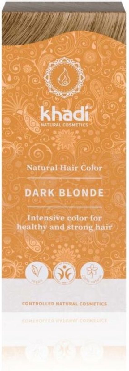 Khadi Haarkleuring Dark Blond 100 gr