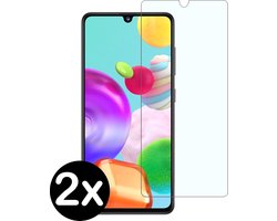 Screenprotector - 2 Stuks - Geschikt voor Samsung Galaxy A41 - Extra Sterk - Beschermglas - Gehard Glas - Tempered Glass - Screen Protector