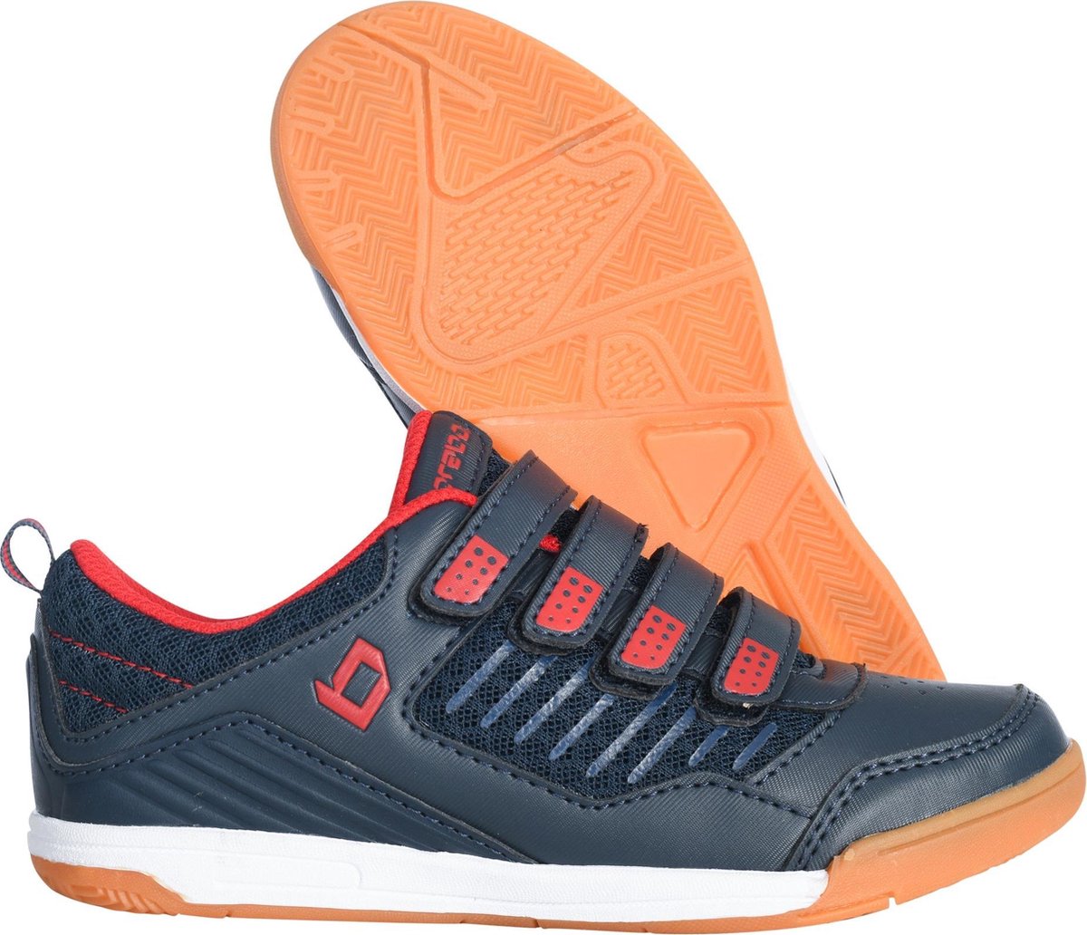 Brabo Velcro Indoor Hockeyschoenen Kinderen Navy Red Maat 28 bol