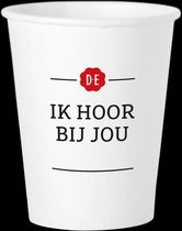Douwe Egberts Herbruikbare Drinkbeker, Recyclebaar, Karton, 180 ml, Wit Met Opdruk (doos 20 x 100 stuks)