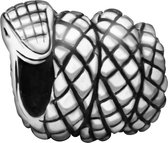 Quiges - 925 - Zilveren - Bedels -Sterling zilver - Beads - Slang Kraal Charm - Geschikt – voor - alle bekende merken - Armband Z672