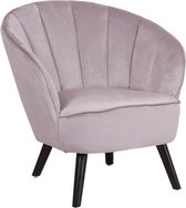 Beliani DALA - Fauteuil - roze - fluweel